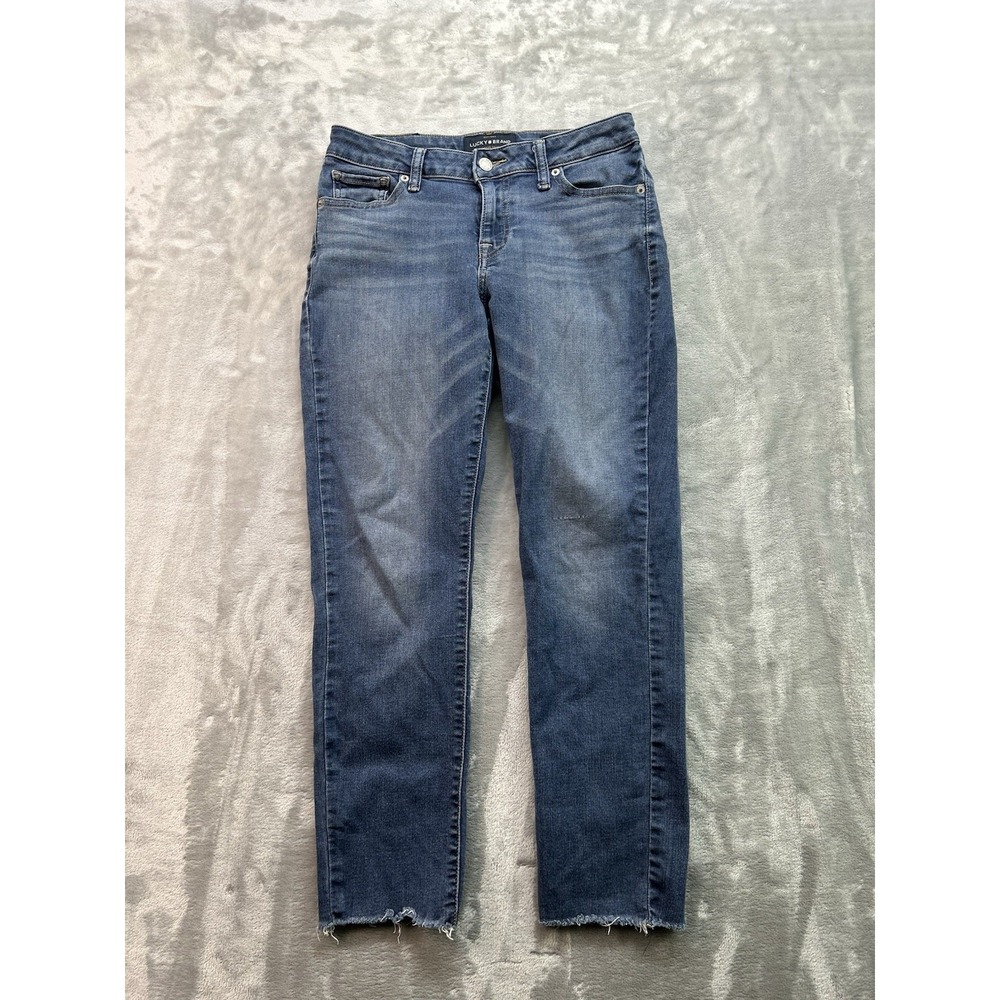 Lucky Brand Lolita Skinny Ankle Cheville Stretch Denim Jeans Womens Sz 4/27 Blue
